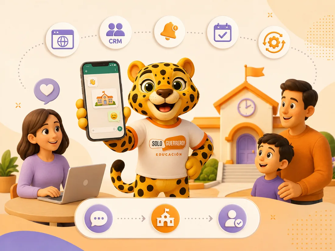 Sistema digital conectado para admisiones escolares